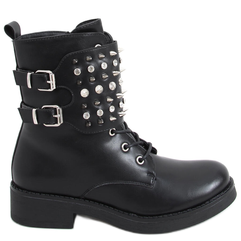 PA1 Stiefel mit Ziku Black Nieten schwarz