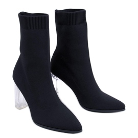 Carolyn Schwarze hochhackige Stiefeletten