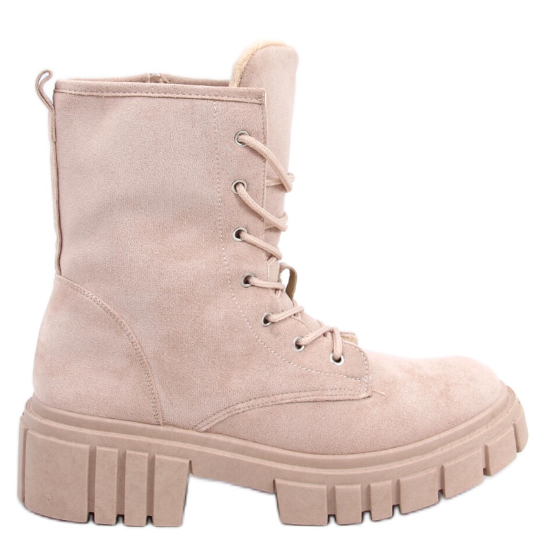 Schnürstiefel Kelis Beige