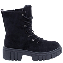 Kelis Schwarze Schnürstiefel