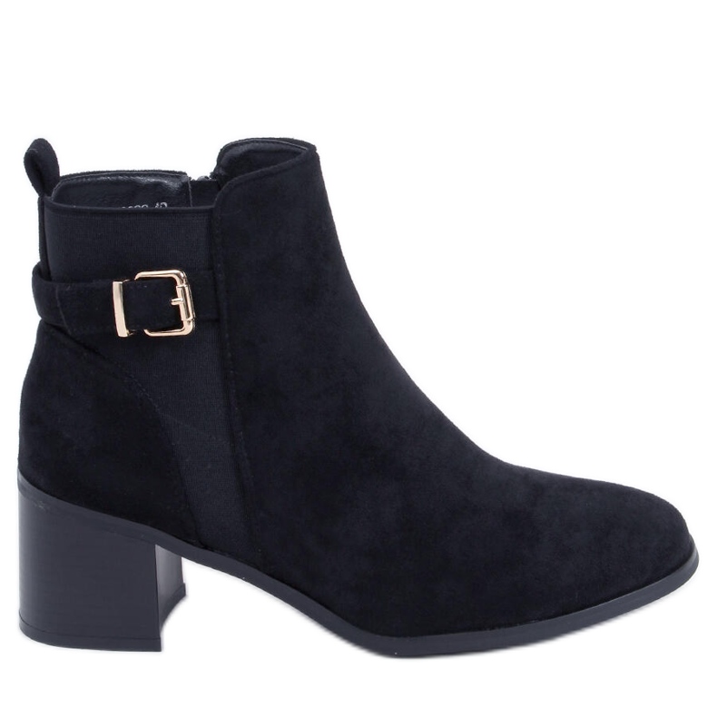 Hochhackige Stiefel von Cyndi Black Suede schwarz
