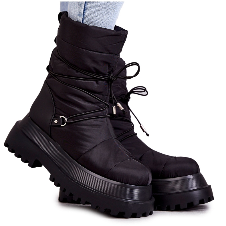 FS1 Damen-Schneestiefel auf der schwarzen Lilou-Plattform