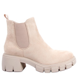 Chelsea-Stiefel für Damen Aime Beige Suede