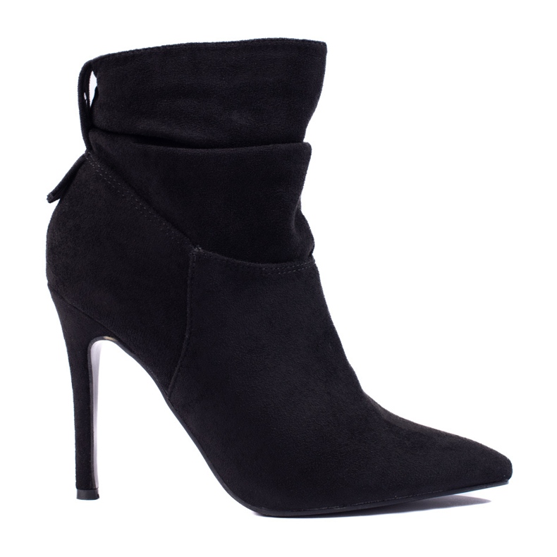 W. Potocki Elegante Damenstiefel auf einem Potocki High Heel schwarz