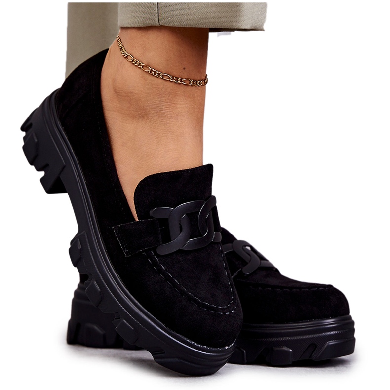 Vinceza Damenschuhe aus Wildleder auf der schwarzen Janne-Plattform