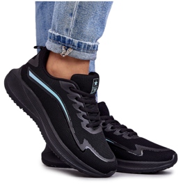 Modische Sportschuhe Damen Sneakers Schwarz Ida