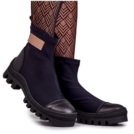 Damen Stoffstiefel Nicole 2703 Schwarz