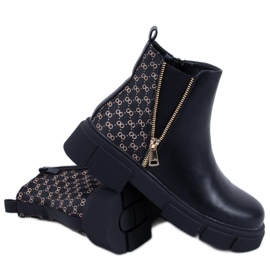 BM Ariana Schwarze Jodhpur-Stiefel