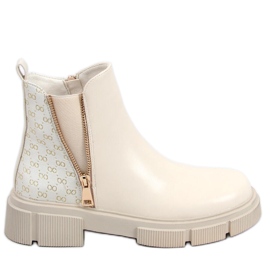 Ariana Beige Jodhpur-Stiefel