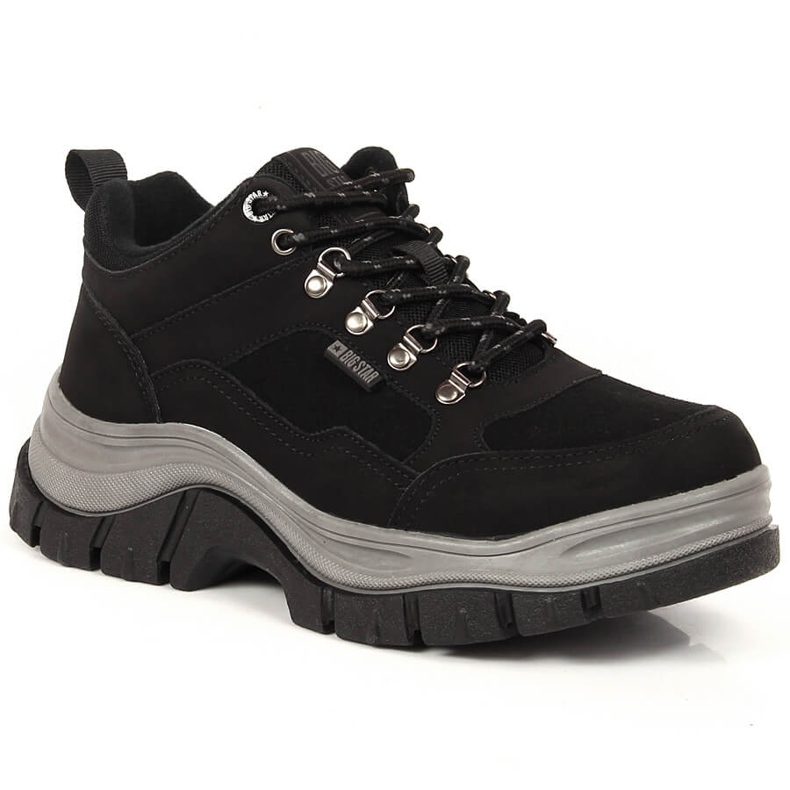 Schwarze Damenstiefel mit Fleece Big Star KK274364