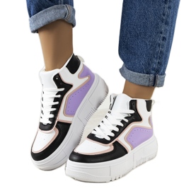 Schwarze und violette Sneakers von Zetta