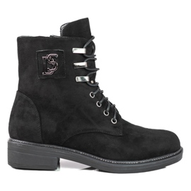 Arbeiterinnen aus ökologischem Shelovet-Wildleder schwarz