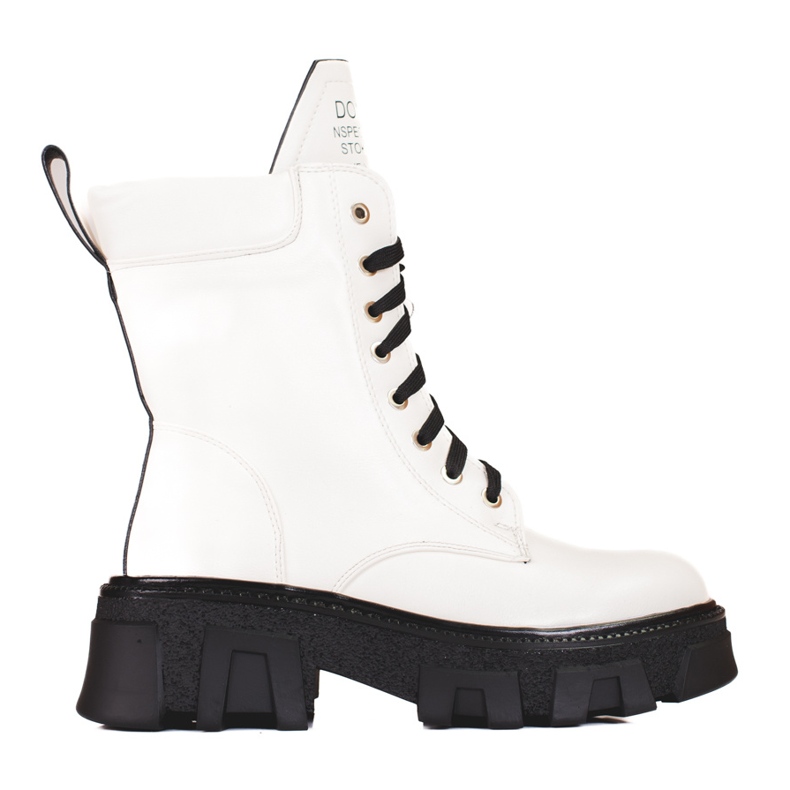 Damen-Schnürtaschen mit Shelovet-Protektor weiß