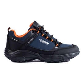Outdoor-Trekkingschuhe für Damen DK marineblau und schwarz