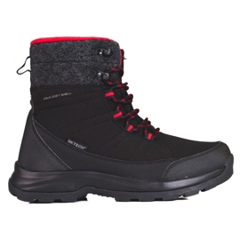 DK Schneestiefel zum Schnüren in Schwarz und Rot für Damen