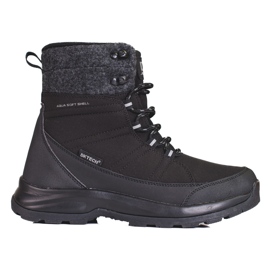 DK schwarze Schneestiefel zum Schnüren für Damen