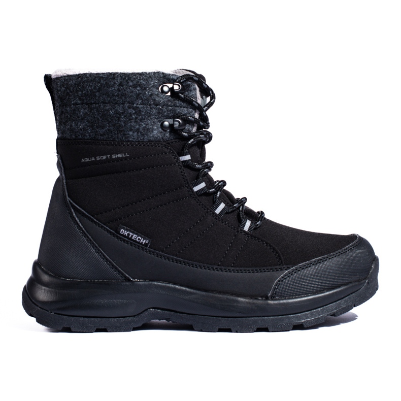 Schneestiefel für Damen zum Schnüren DK schwarz und grau