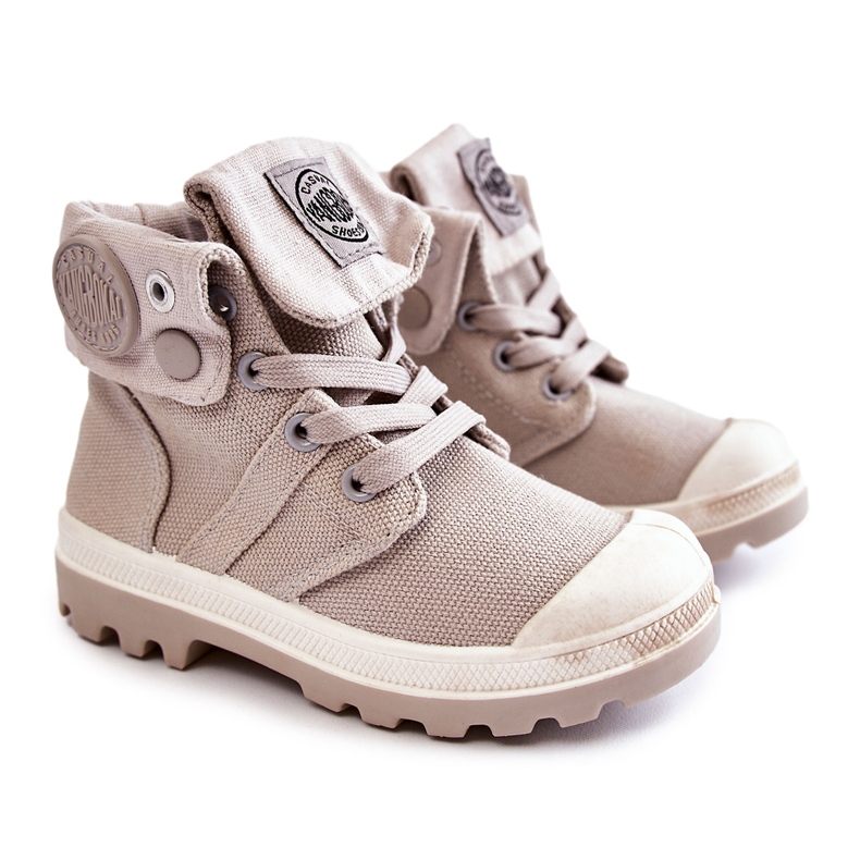FB3 High-Top-Sneaker für Kinder Grau Tobby beige