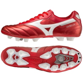 Mizuno Morelia Ii Elite Md M P1GA221260 Fußballschuhe rot orangen und rottöne