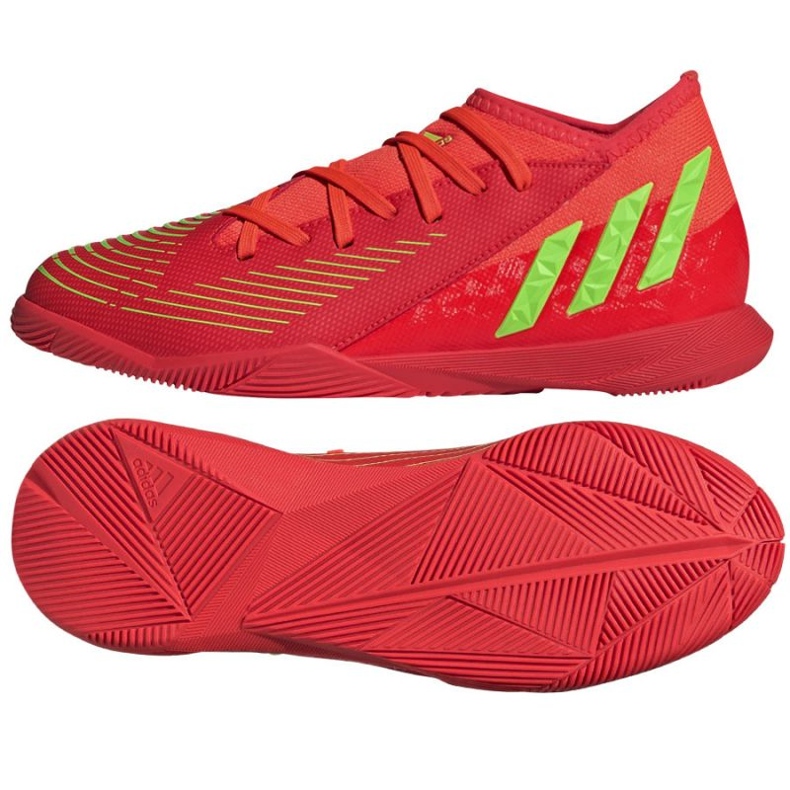 Adidas Predator Edge.3 In Jr GV8510 Fußballschuhe rot orangen und rottöne