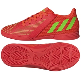 Adidas Predator Edge.4 In Jr GZ6014 Fußballschuhe rot orangen und rottöne