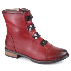 Roter isolierter Damenstiefel Jezzi