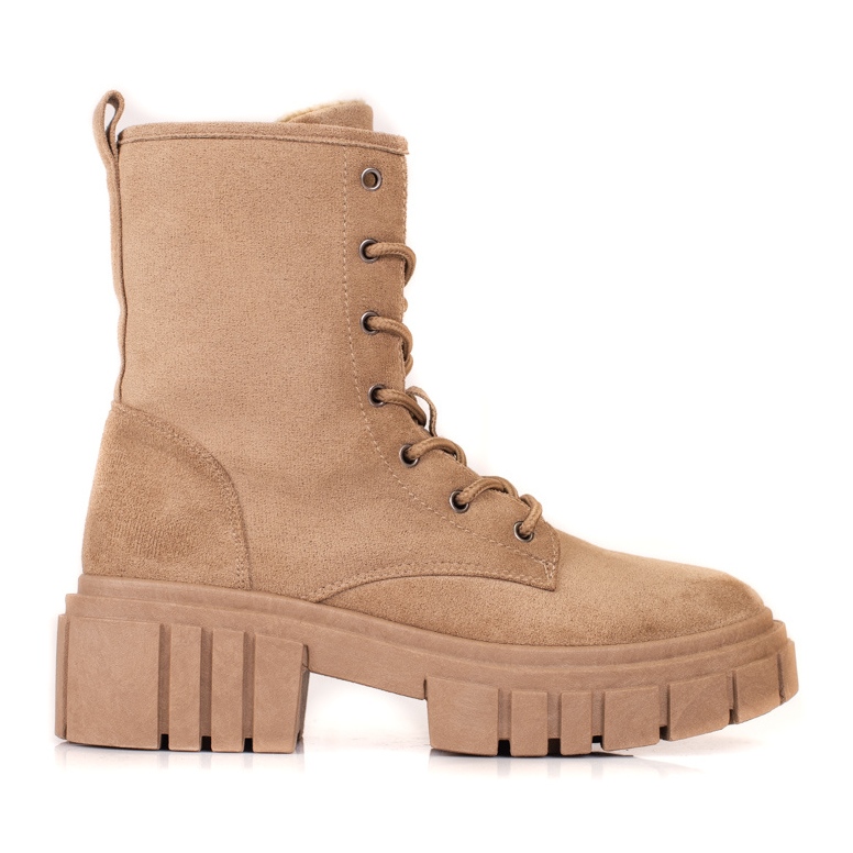 Shelovet-Taschen aus beigefarbenem Wildleder für Damen braun