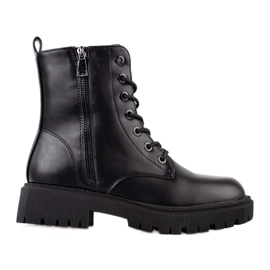 Schwarze Shelovet Schnürboots für Damen