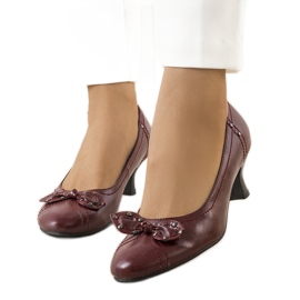 Rote Pumps mit Repina-Schleife