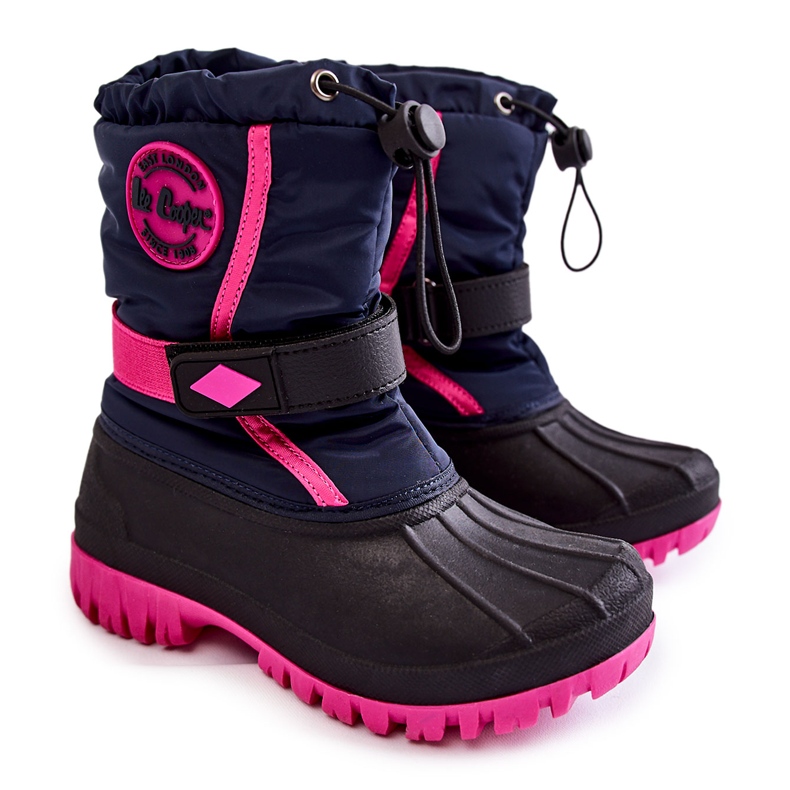 Isolierte Schneestiefel für Kinder Lee Cooper LCJ-21-44-0522 Fuchsia schwarz navy blau rosa