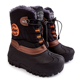Schwarze isolierte Schneestiefel für Kinder Lee Cooper LCJ-21-44-0524
