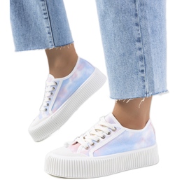 Blaue und rosa Turnschuhe für Damen von Steen