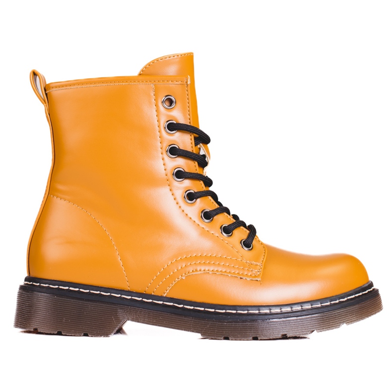 Braune Shelovet-Schnürstiefel für Damen