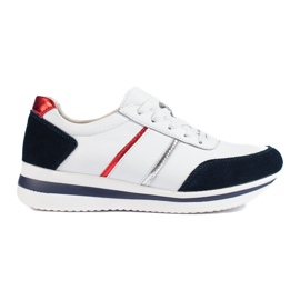 Damen-Ledersneaker auf der Shelovet-Plattform weiß