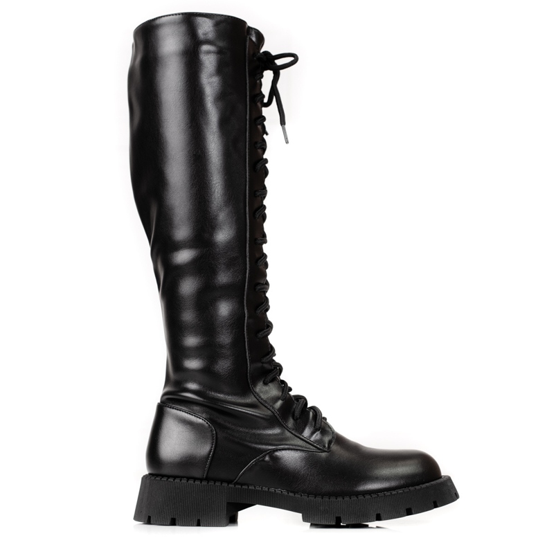 Hoch geschnürte schwarze Shelovet-Arbeiterinnen für Damen