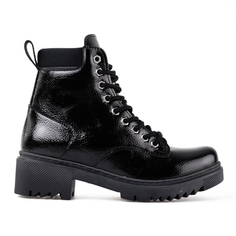 T.Sokolski Schwarze Damenstiefel aus Leder von Sokolski
