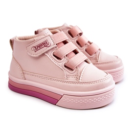 PA1 High-Top-Sneaker für Kinder mit geripptem rosa Baxter