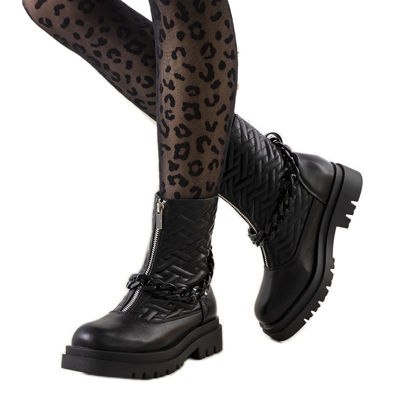 Feira schwarze Damenstiefel