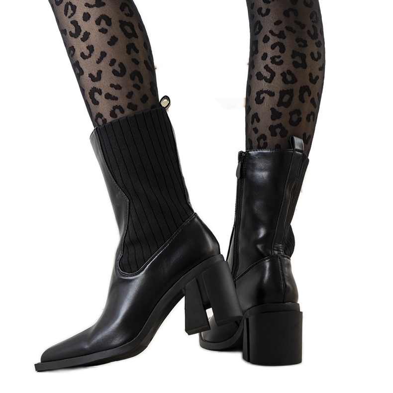 Alanna schwarze Cowboystiefel