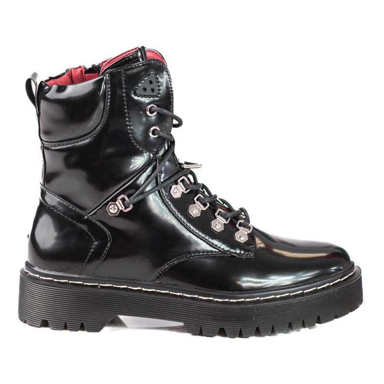 Shelovet Arbeiterinnen mit Schnürung schwarz