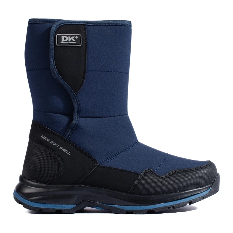 Damen-Schneestiefel mit Klettverschluss DK blau