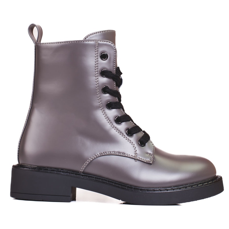 Damentaschen von Shelovet in Grau mit Metallic-Glanz