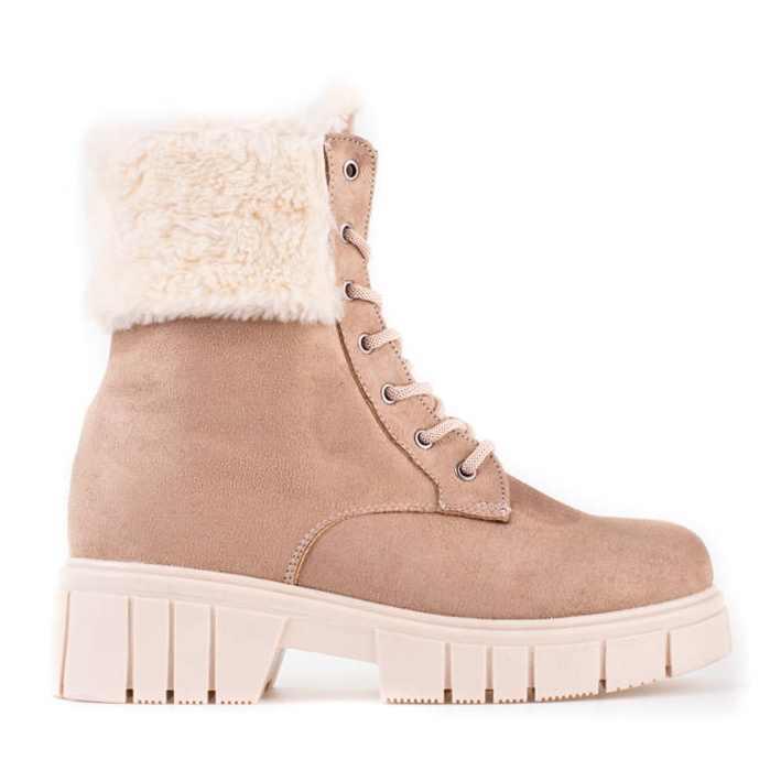 T.Sokolski Shelovet Wildlederstiefel für Damen beige