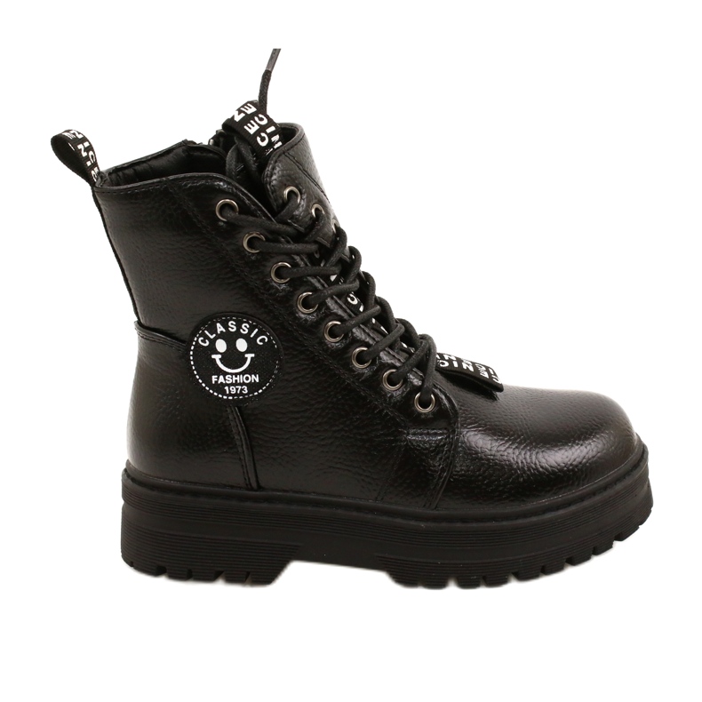 Drucken Modischer Stiefel Auf dem Slider Miss Evento 22DZ23-5257 schwarz