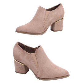 Brenda Khaki-hohe Absätze beige