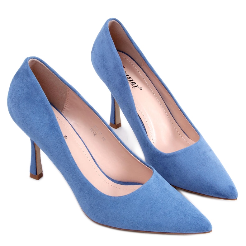 Giorgia Blue Damen-Stilettos aus Wildleder blau