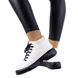 Weiße Sneaker mit hohem Absatz von Ambly