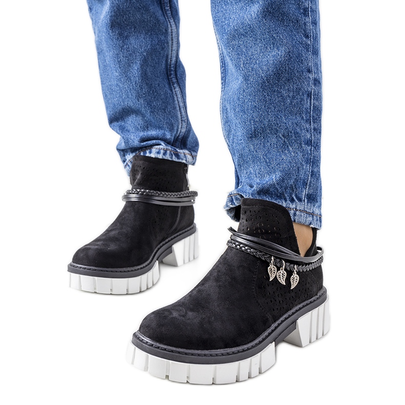 Schwarze Chewings-Stiefel