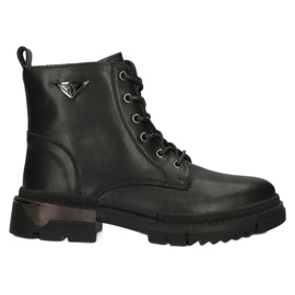 Isolierte Lederstiefel Filippo W PAW377B schwarz