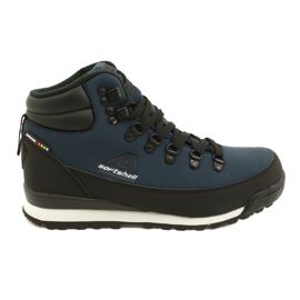 American Club Amerikanischer Trekking-Winterstiefel mit WT61-Membran, marineblau schwarz